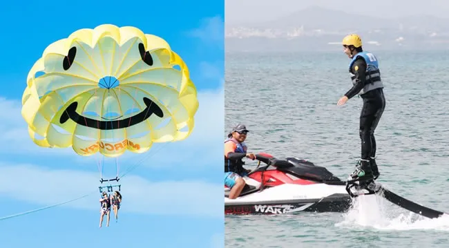 沖縄マリンスポーツ・アクティビティ専門店マリンアイランド｜パラセーリング100m体験コース