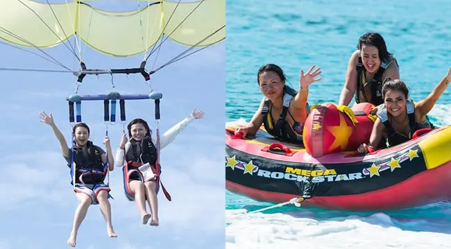 沖縄マリンスポーツ・アクティビティ専門店マリンアイランド｜パラセーリング100m体験コース